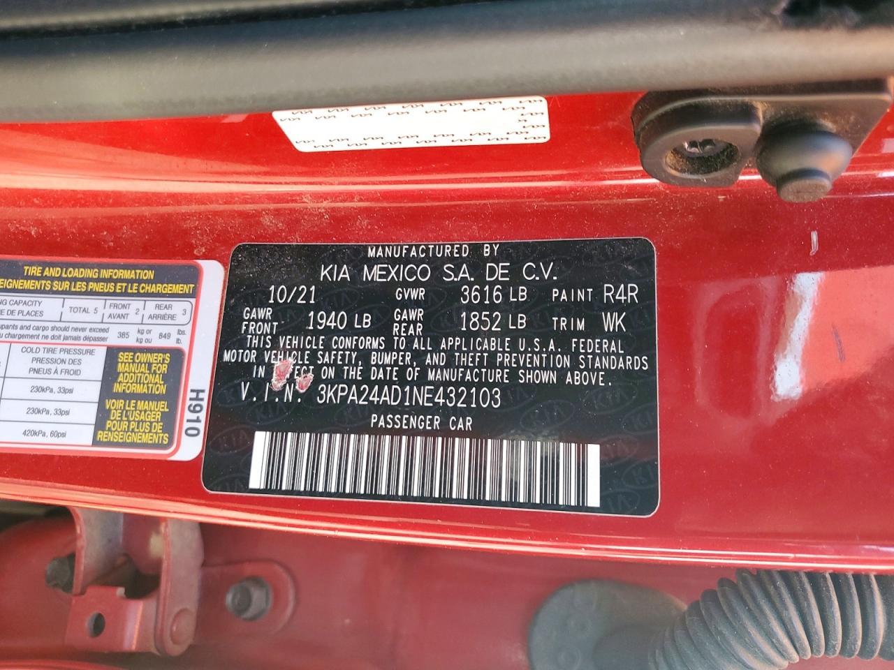 2022 Kia Rio S - zdjęcie 12