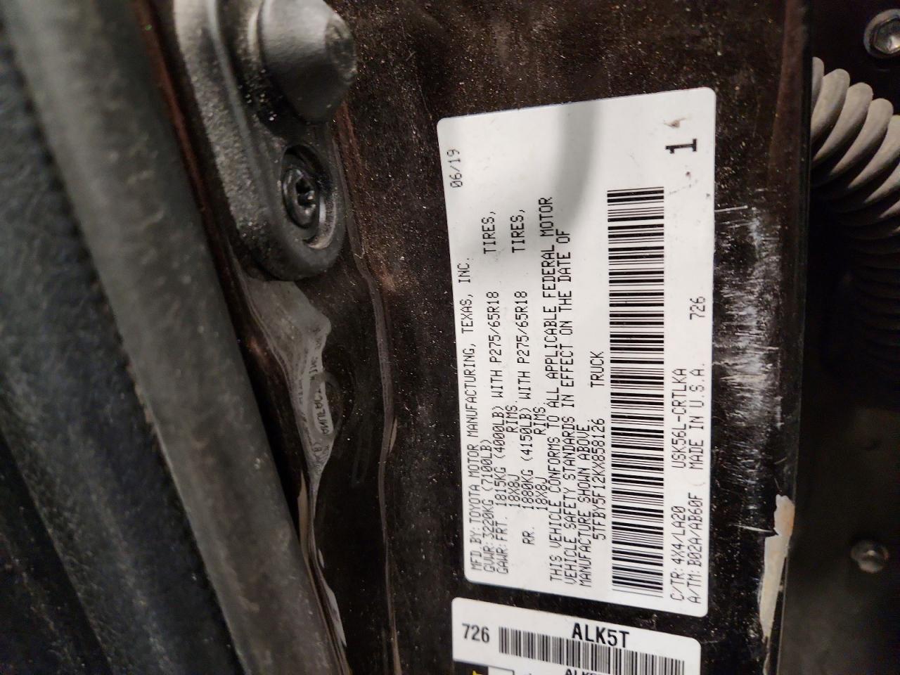 2019 Toyota Tundra Limited - zdjęcie 12