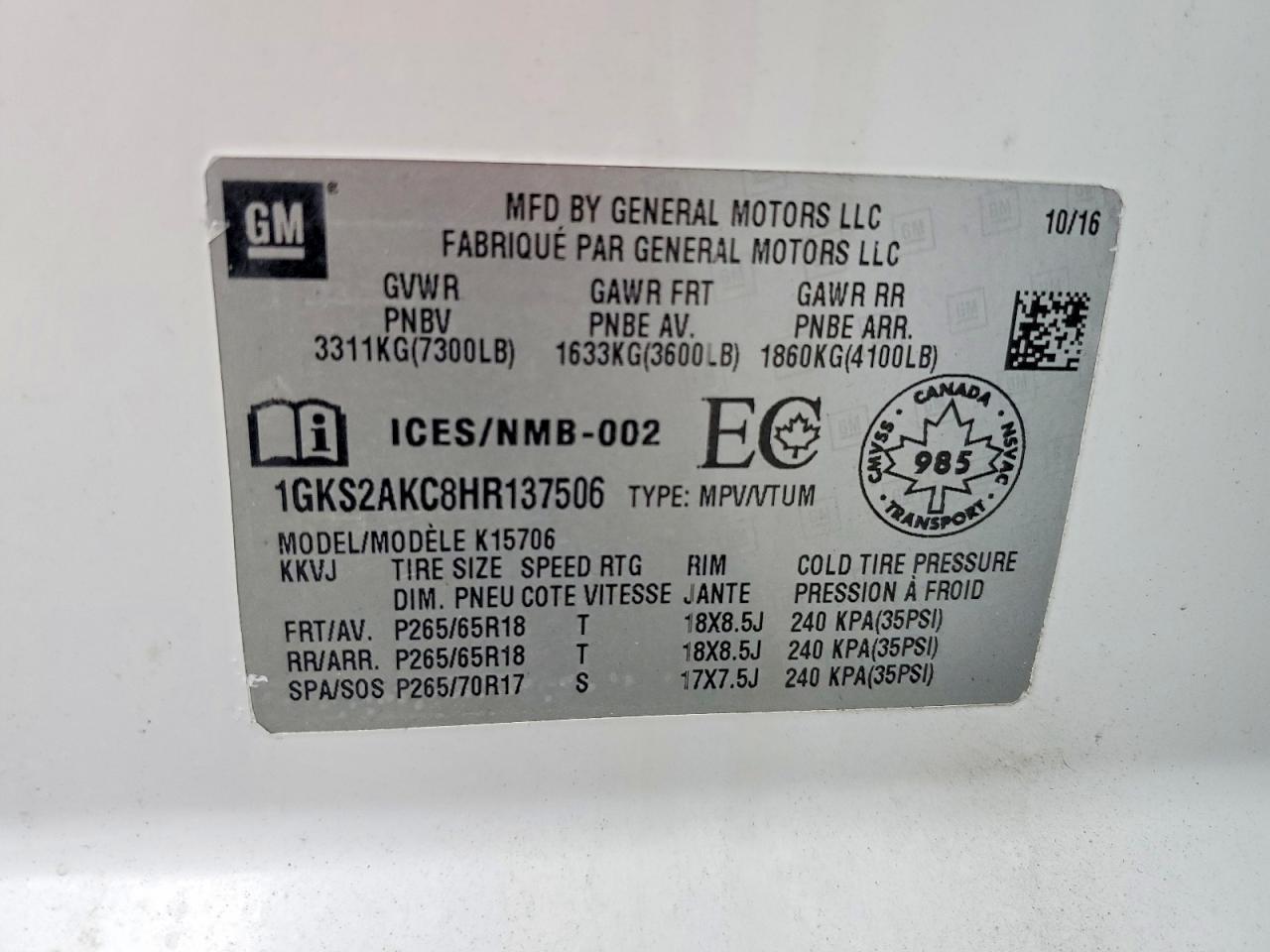 2017 GMC Yukon Sle - zdjęcie 13