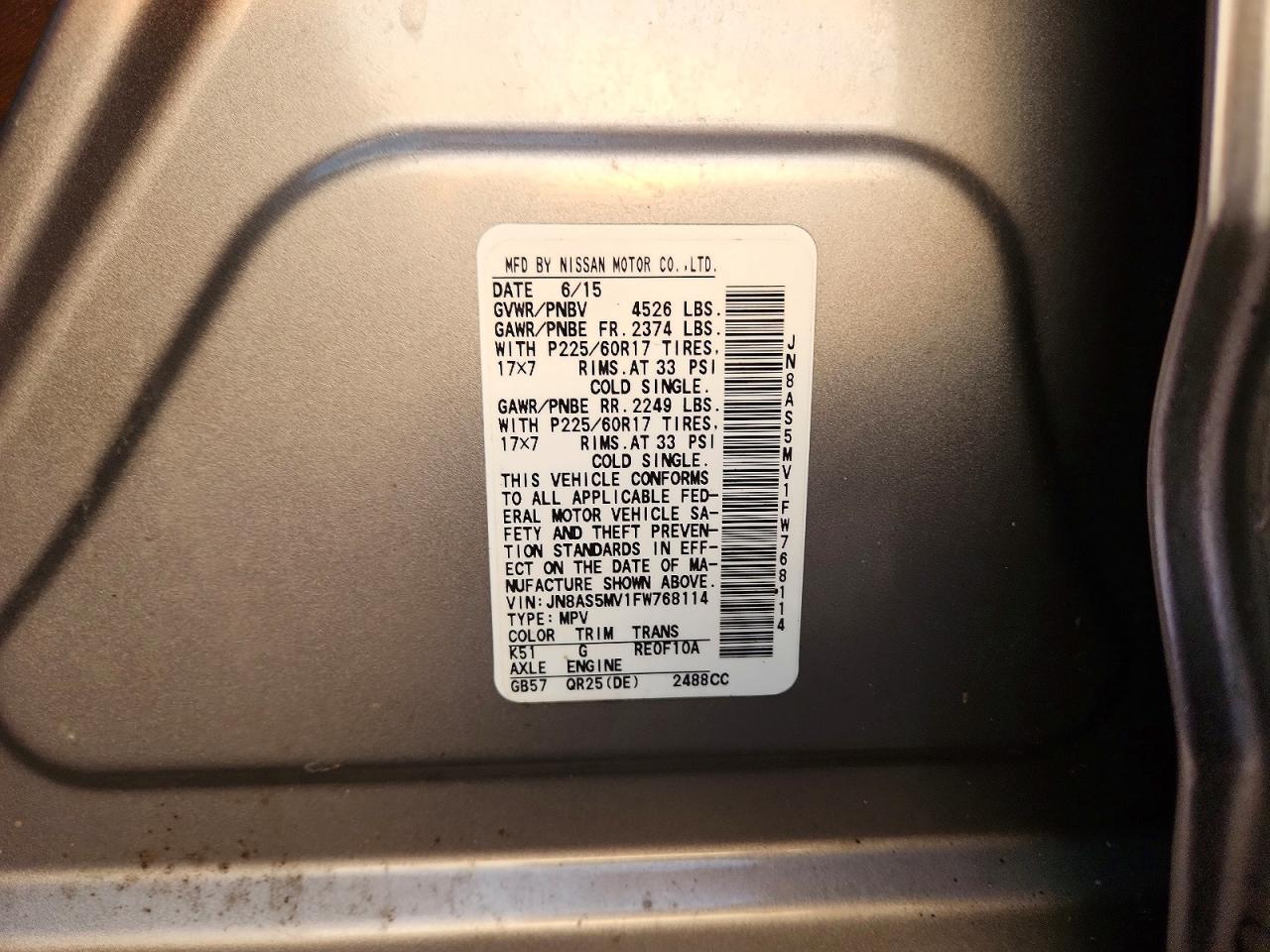 2015 Nissan Rogue Select S - zdjęcie 13