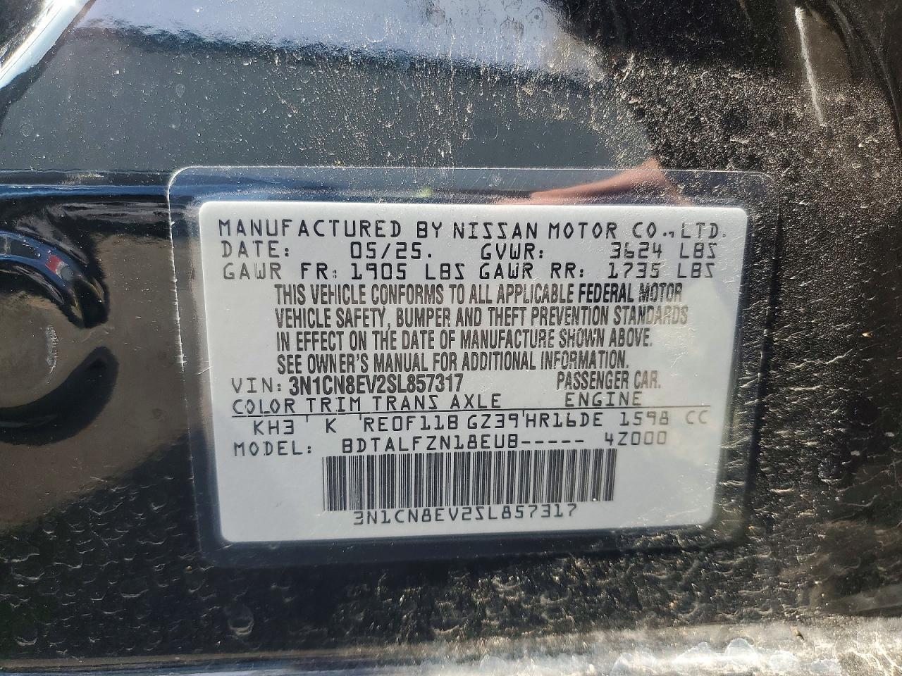 2025 Nissan Versa Sv - zdjęcie 12