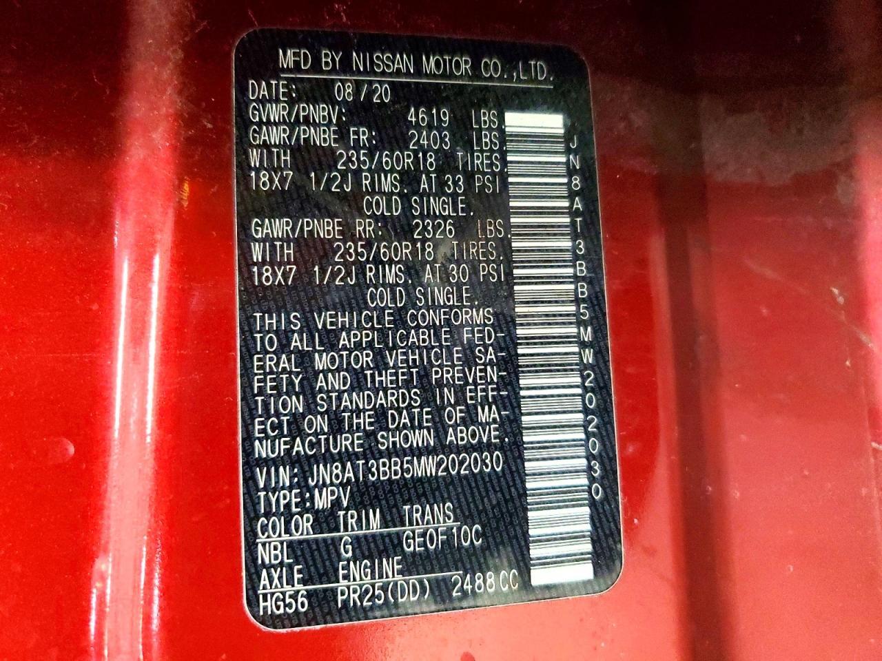 2021 Nissan Rogue Sv - zdjęcie 13