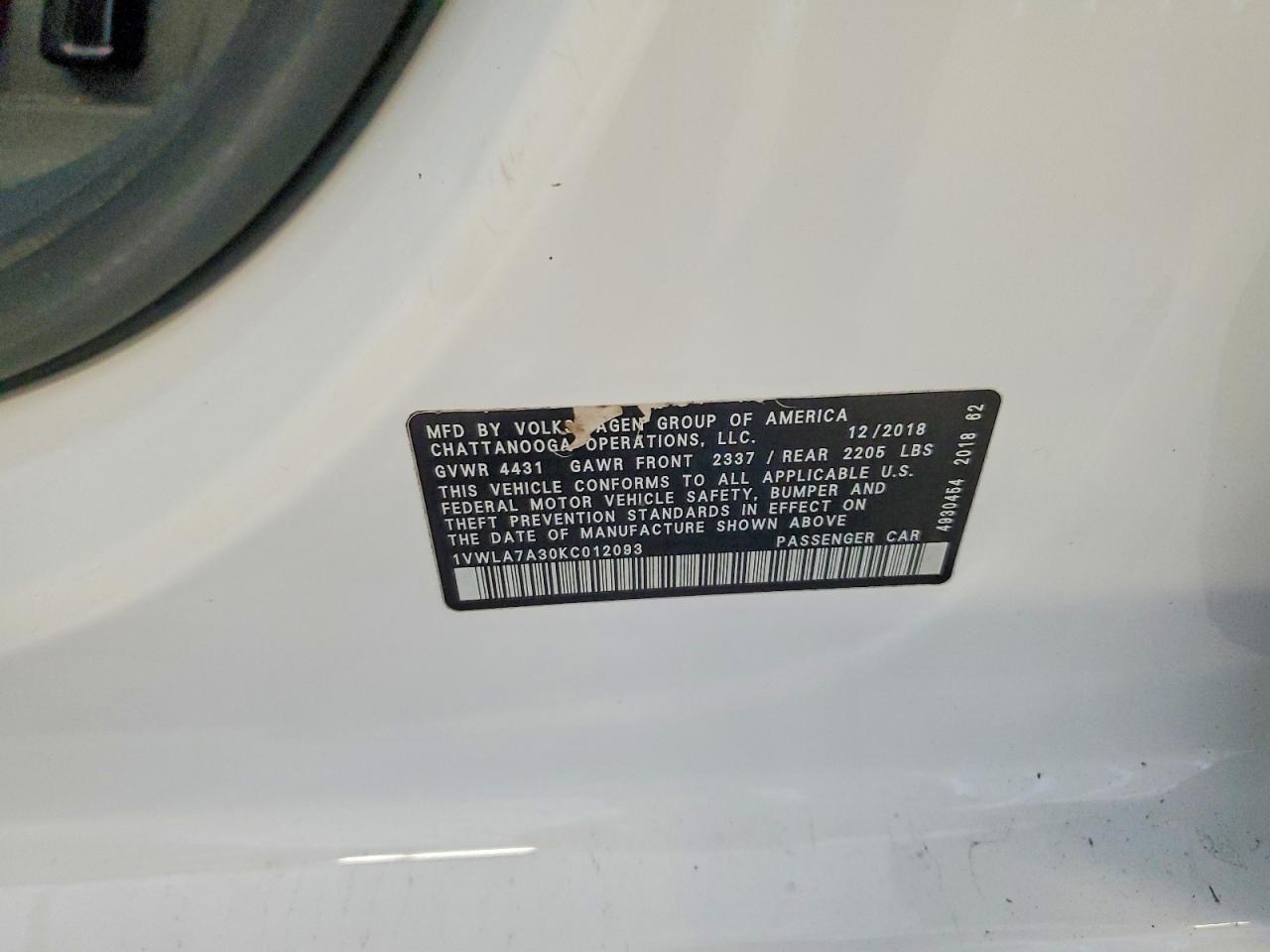 2019 Volkswagen Passat Wolfsburg - zdjęcie 12