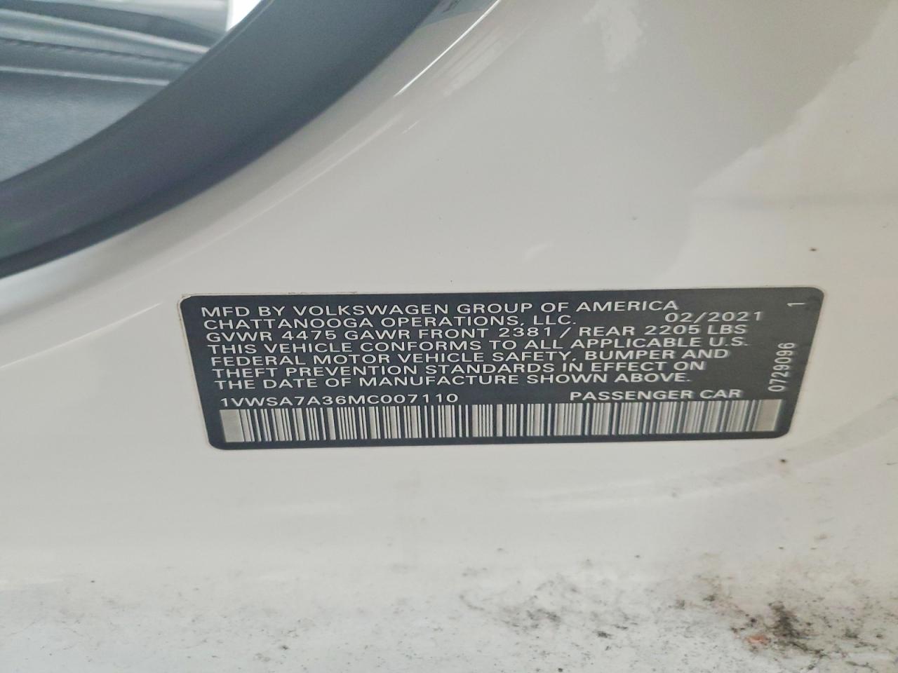 2021 Volkswagen Passat Se - zdjęcie 12