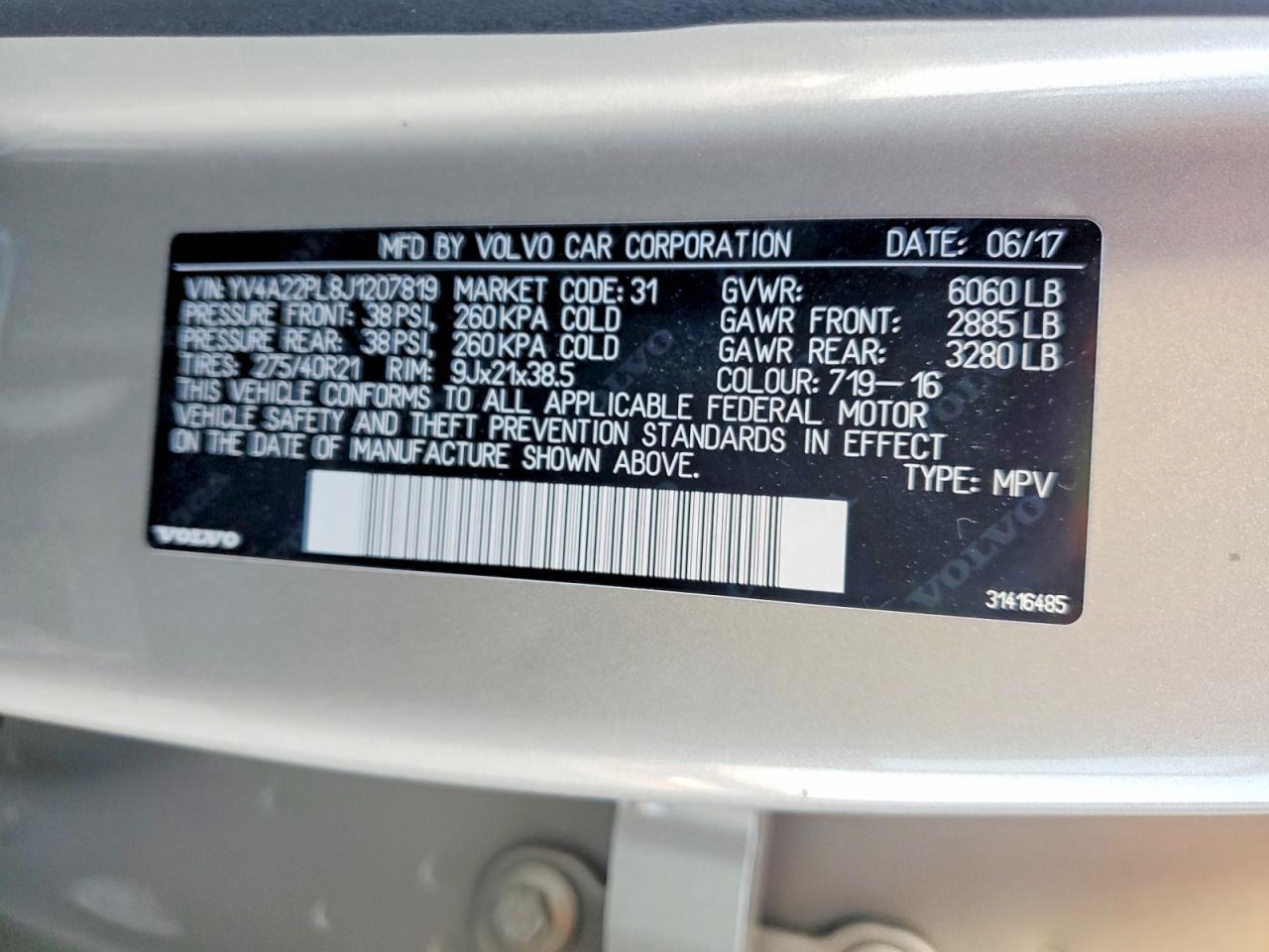 2018 Volvo Xc90 T6 - zdjęcie 14