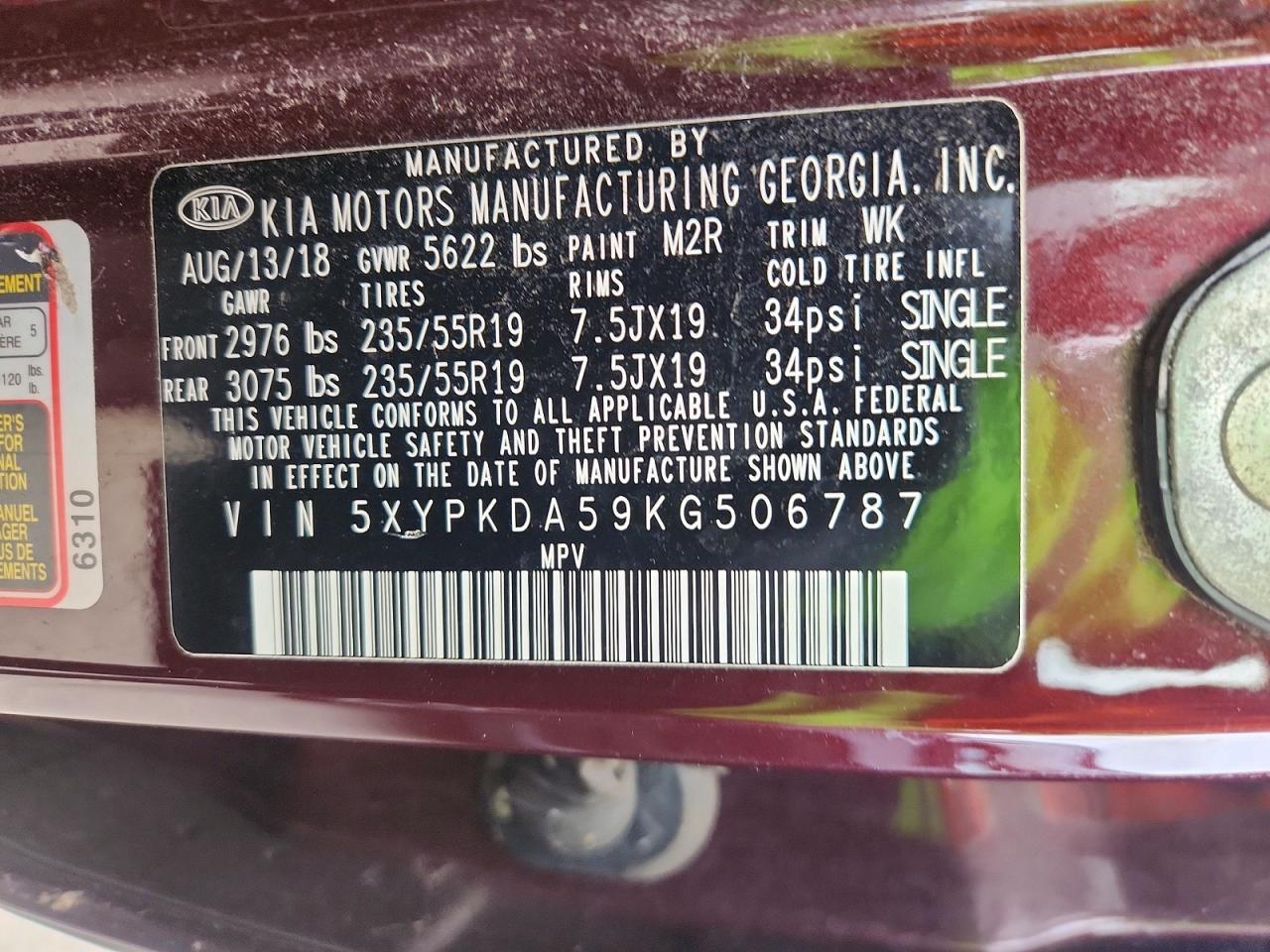 2019 Kia Sorento Sx V6 - zdjęcie 13