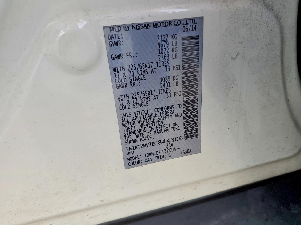 2014 Nissan Rogue Sv - zdjęcie 12