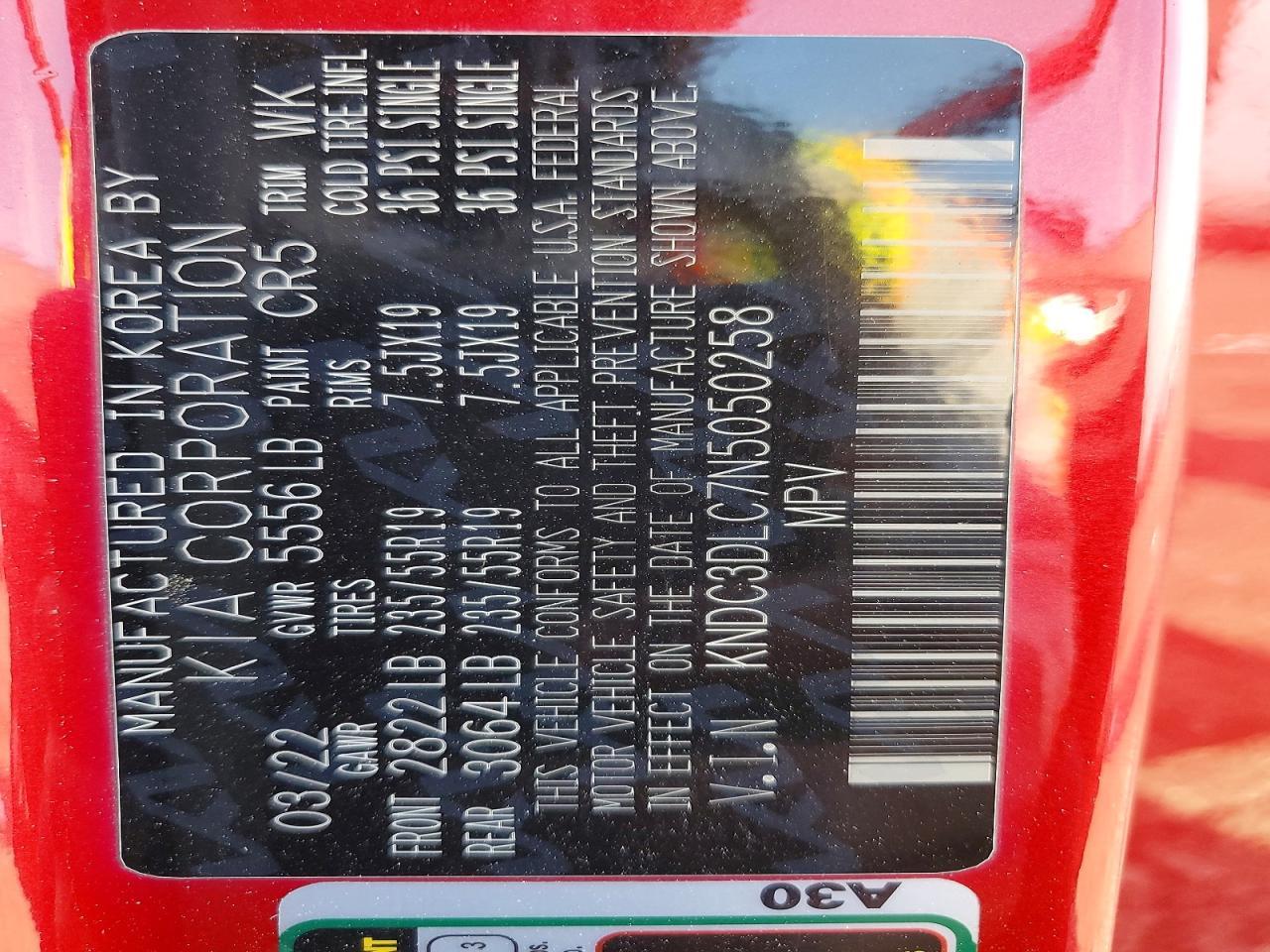 2022 Kia Ev6 Wind - zdjęcie 12