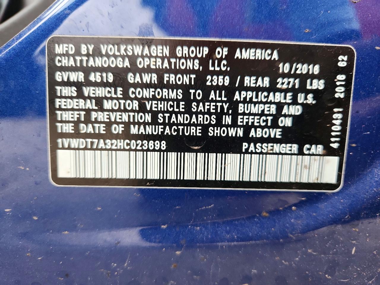 2017 Volkswagen Passat R-Line - zdjęcie 12