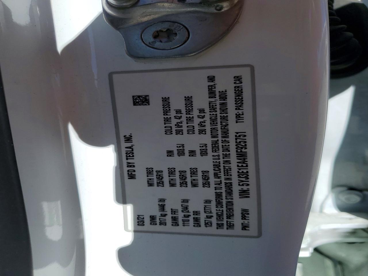 2021 Tesla Model 3 - zdjęcie 12