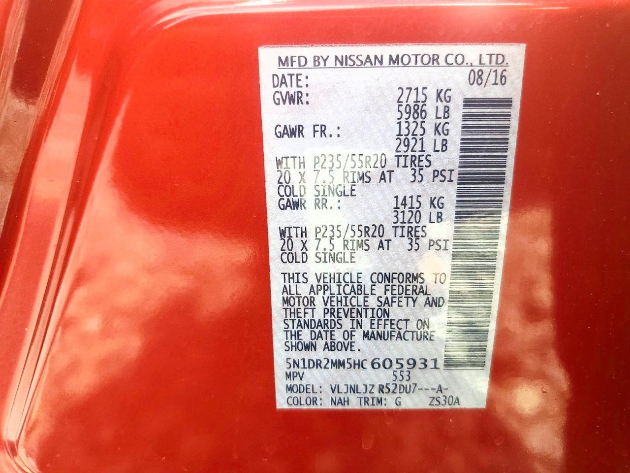 2017 Nissan Pathfinder Platinum - zdjęcie 13