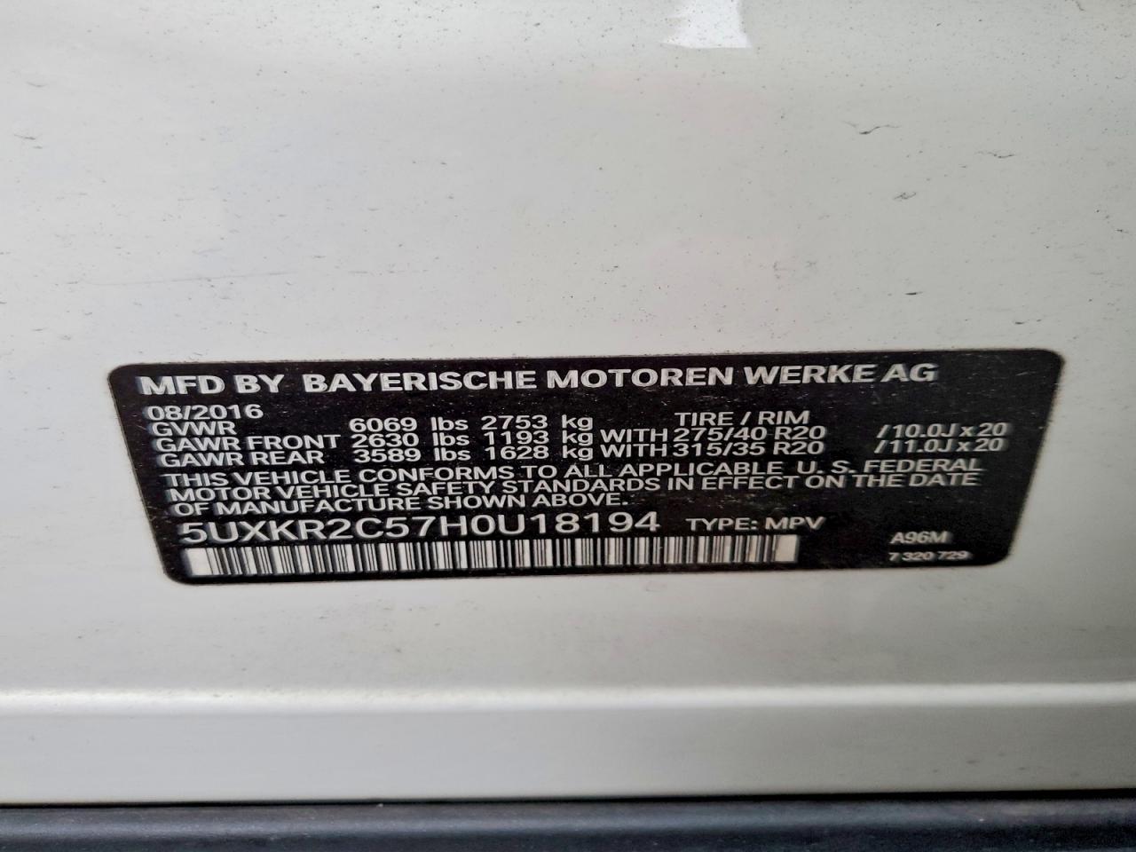 2017 BMW X5 Sdrive35I - zdjęcie 12