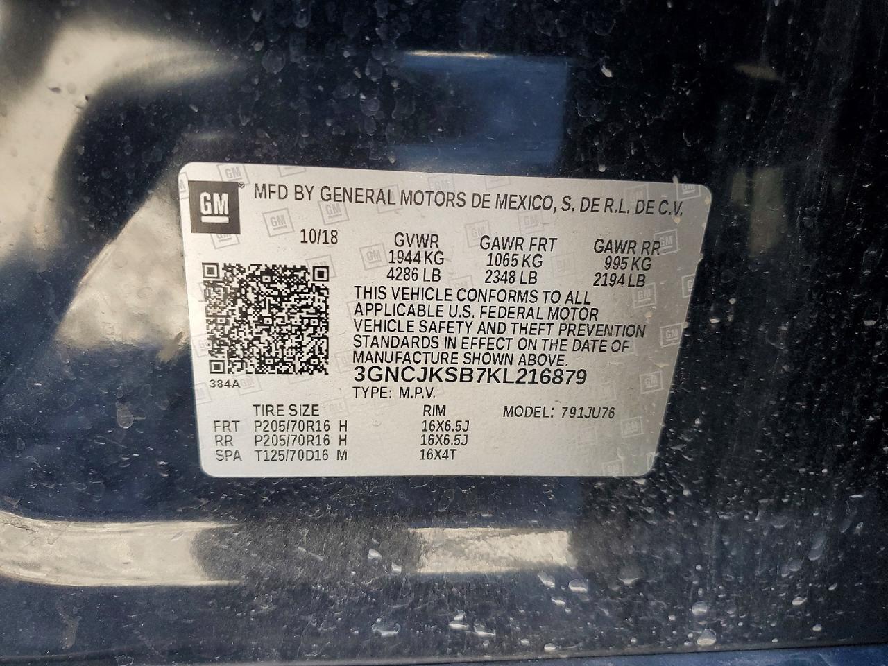 2019 Chevrolet Trax Ls - zdjęcie 12