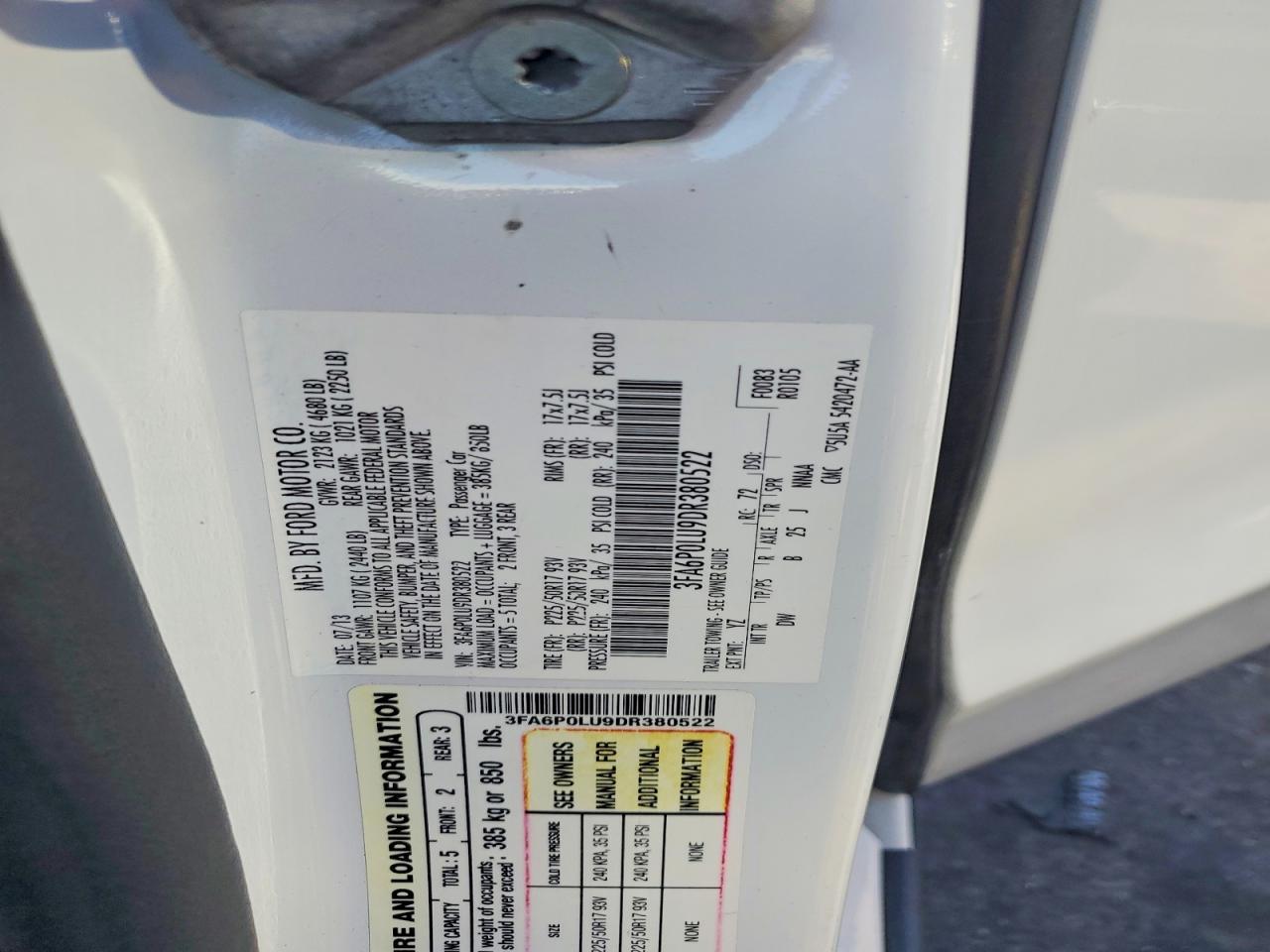 2013 Ford Fusion Se Hybrid - zdjęcie 13