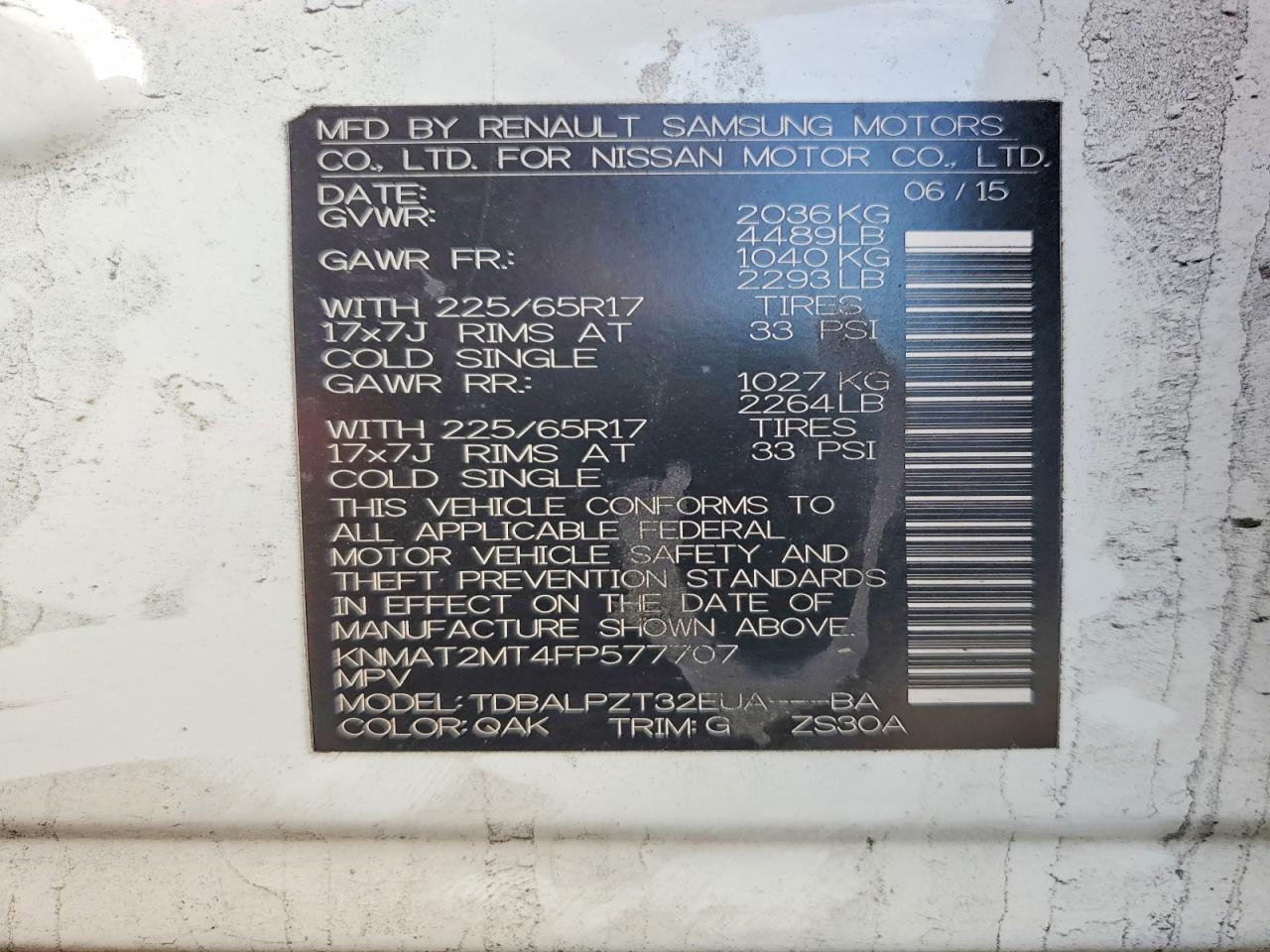 2015 Nissan Rogue S - zdjęcie 13