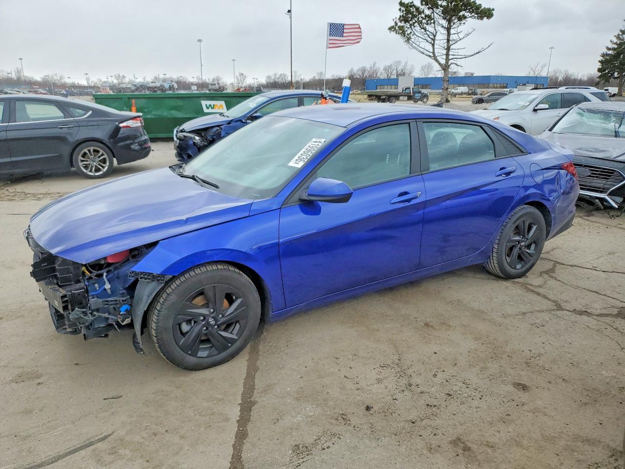 2021 Hyundai Elantra Hybrid Blue - zdjęcie główne