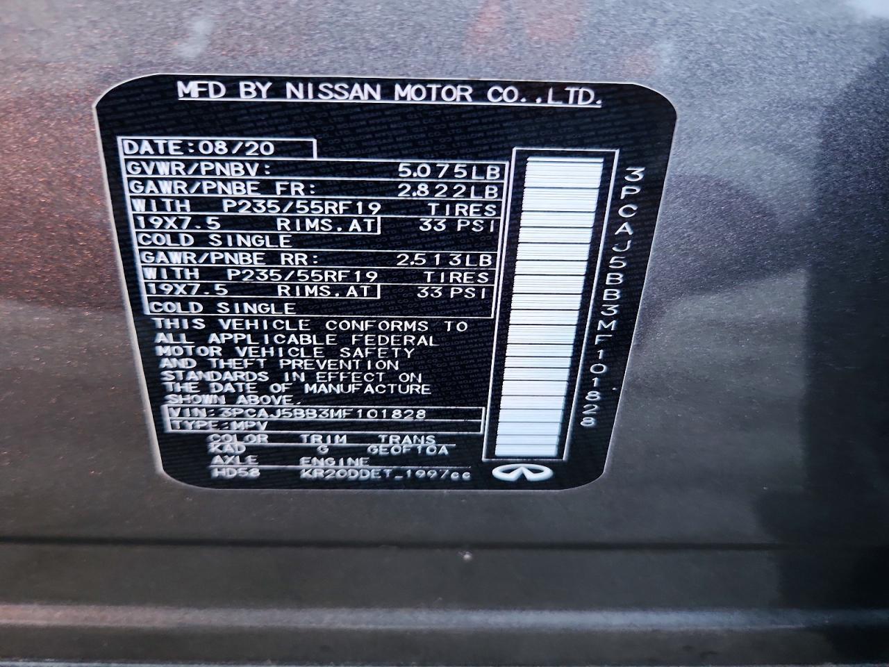 2021 Infiniti Qx50 Luxe - zdjęcie 14