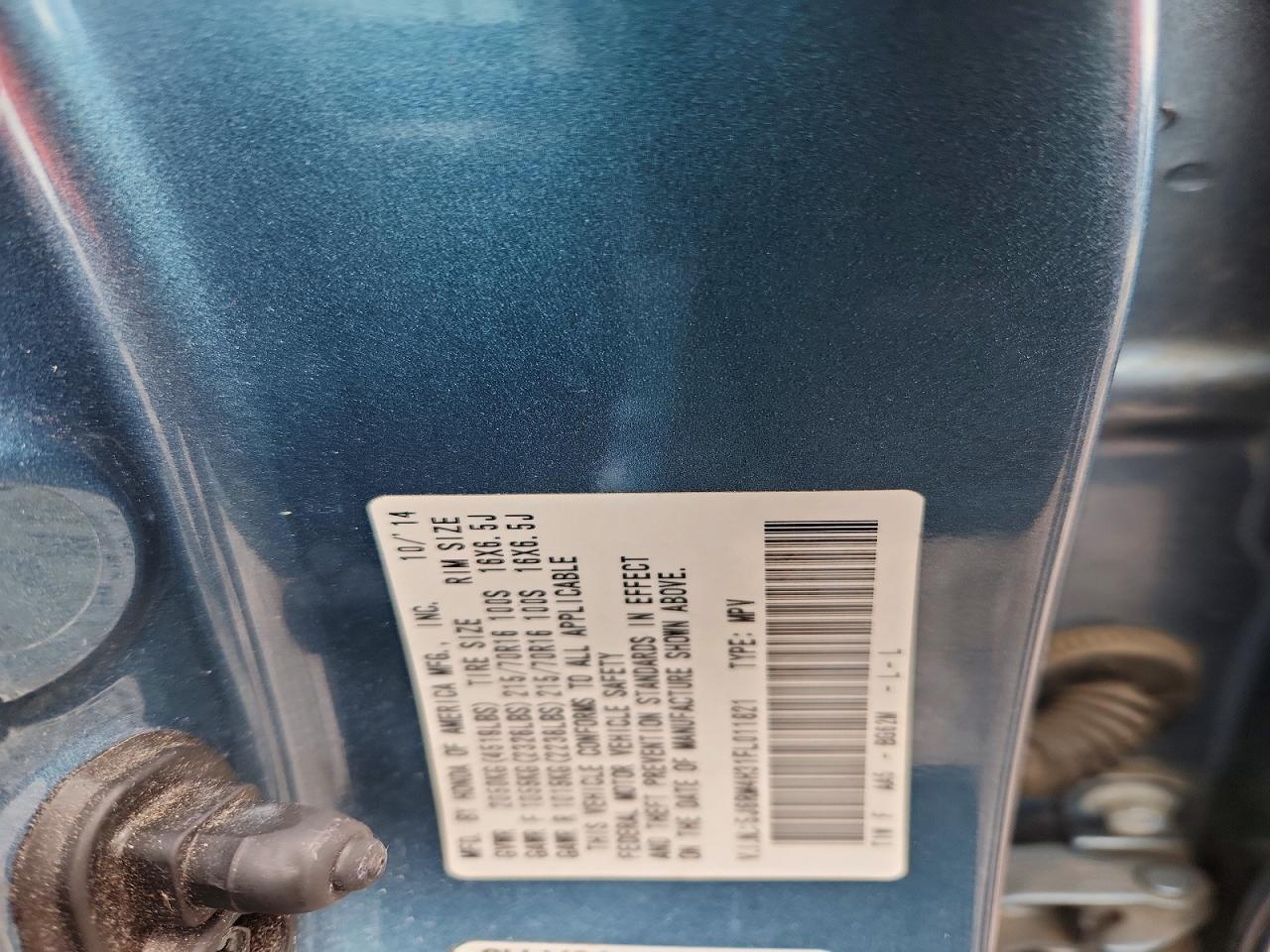 2015 Honda Cr-V Lx - zdjęcie 13