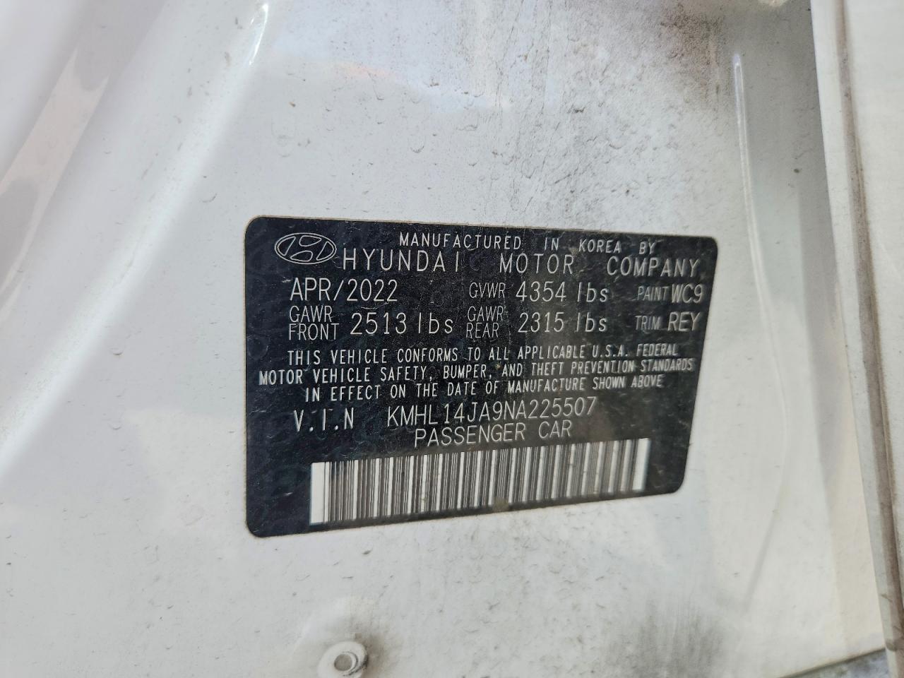 2022 Hyundai Sonata Sel - zdjęcie 12