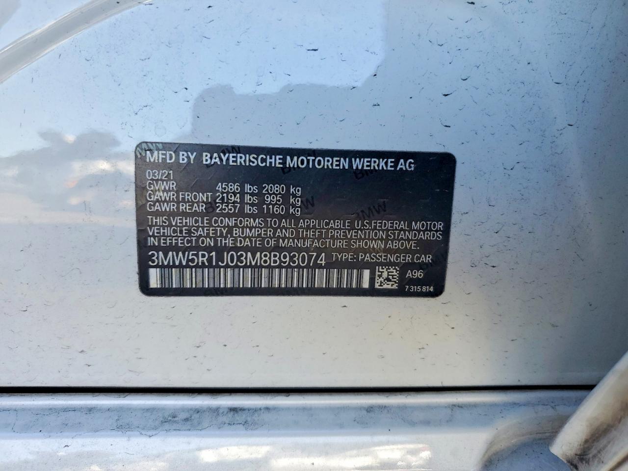 2021 BMW Motorrad 330I - zdjęcie 12