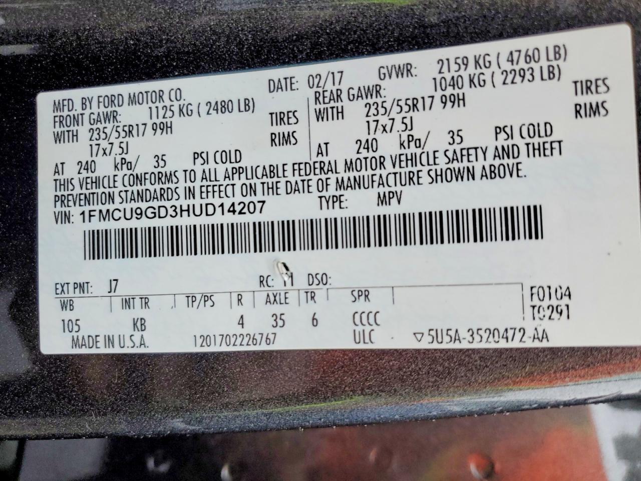 2017 Ford Escape Se - zdjęcie 13