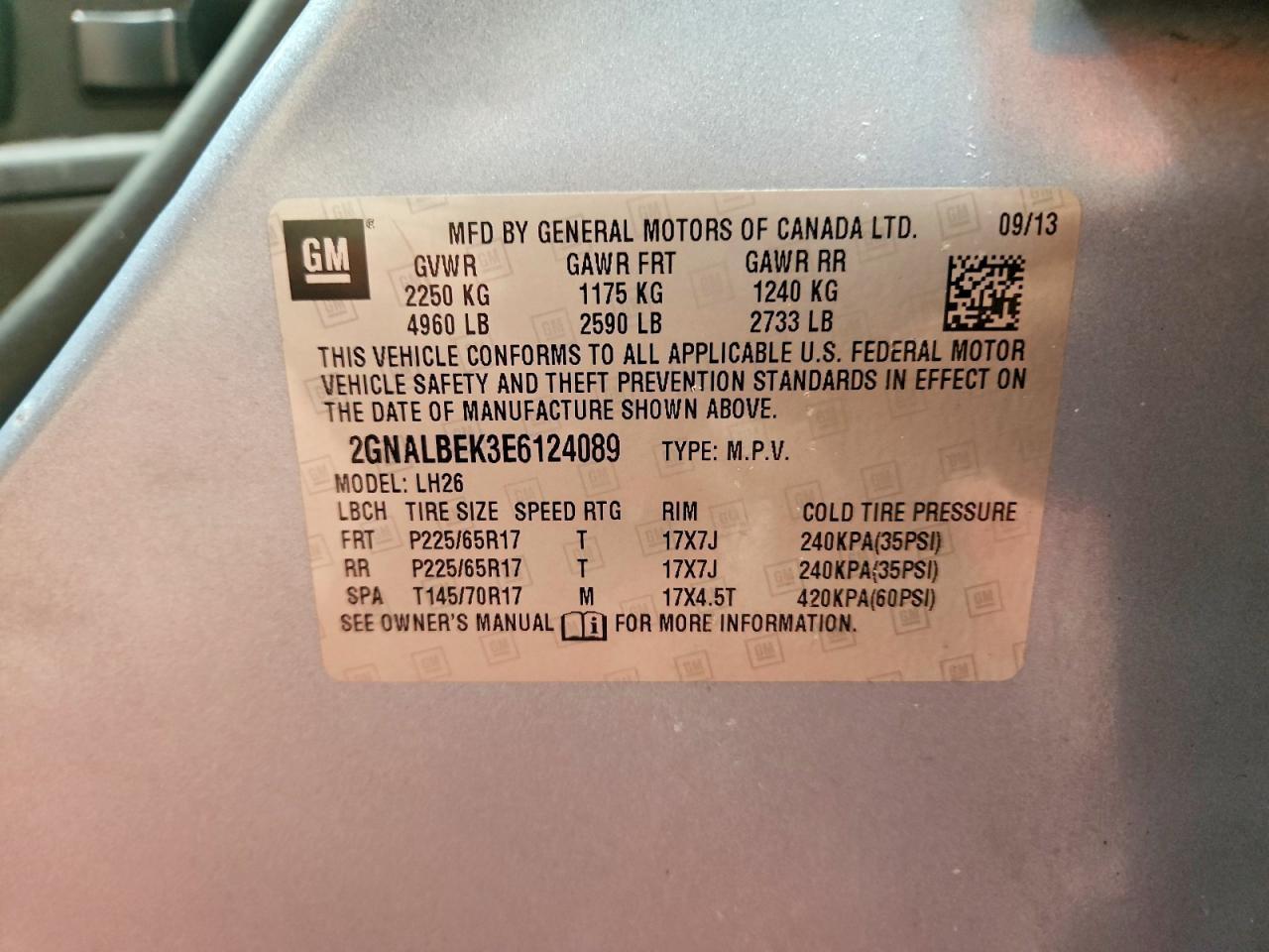 2014 Chevrolet Equinox Lt - zdjęcie 13