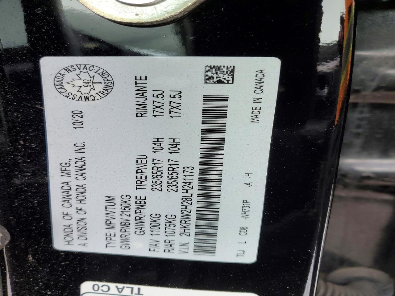 2020 Honda Cr-V Lx - zdjęcie 13