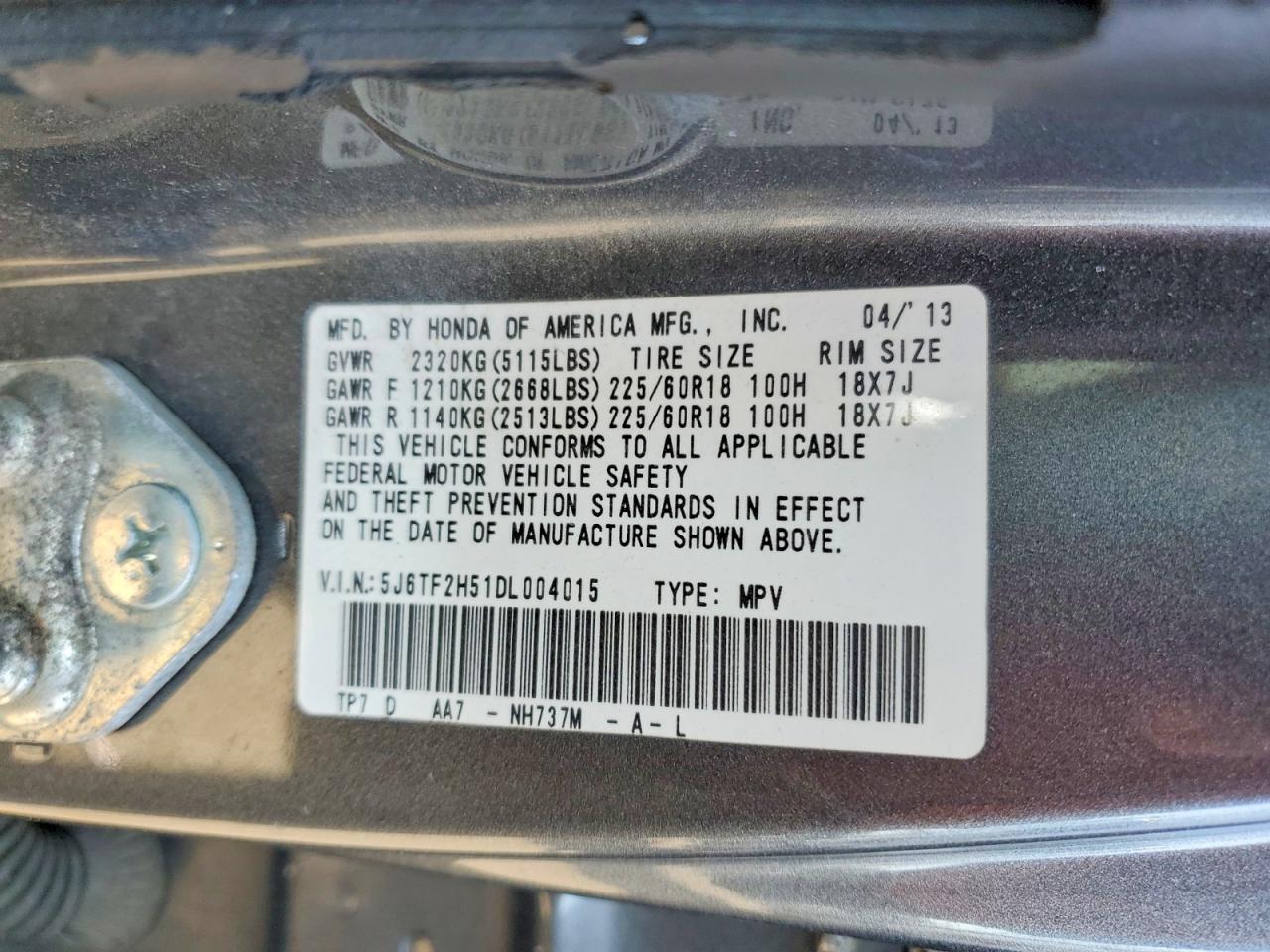 2013 Honda Crosstour Exl - zdjęcie 13