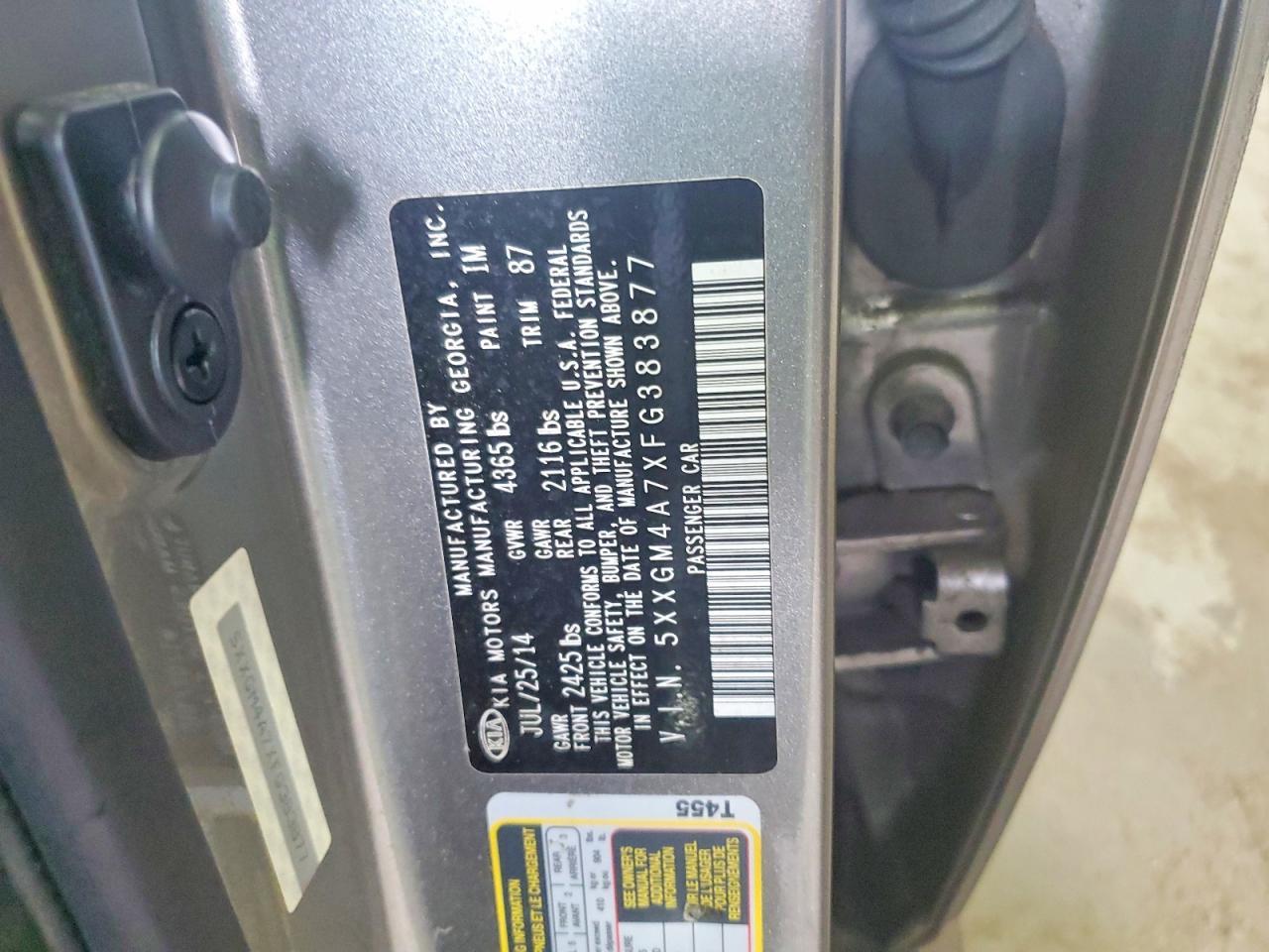 2015 Kia Optima Lx - zdjęcie 12