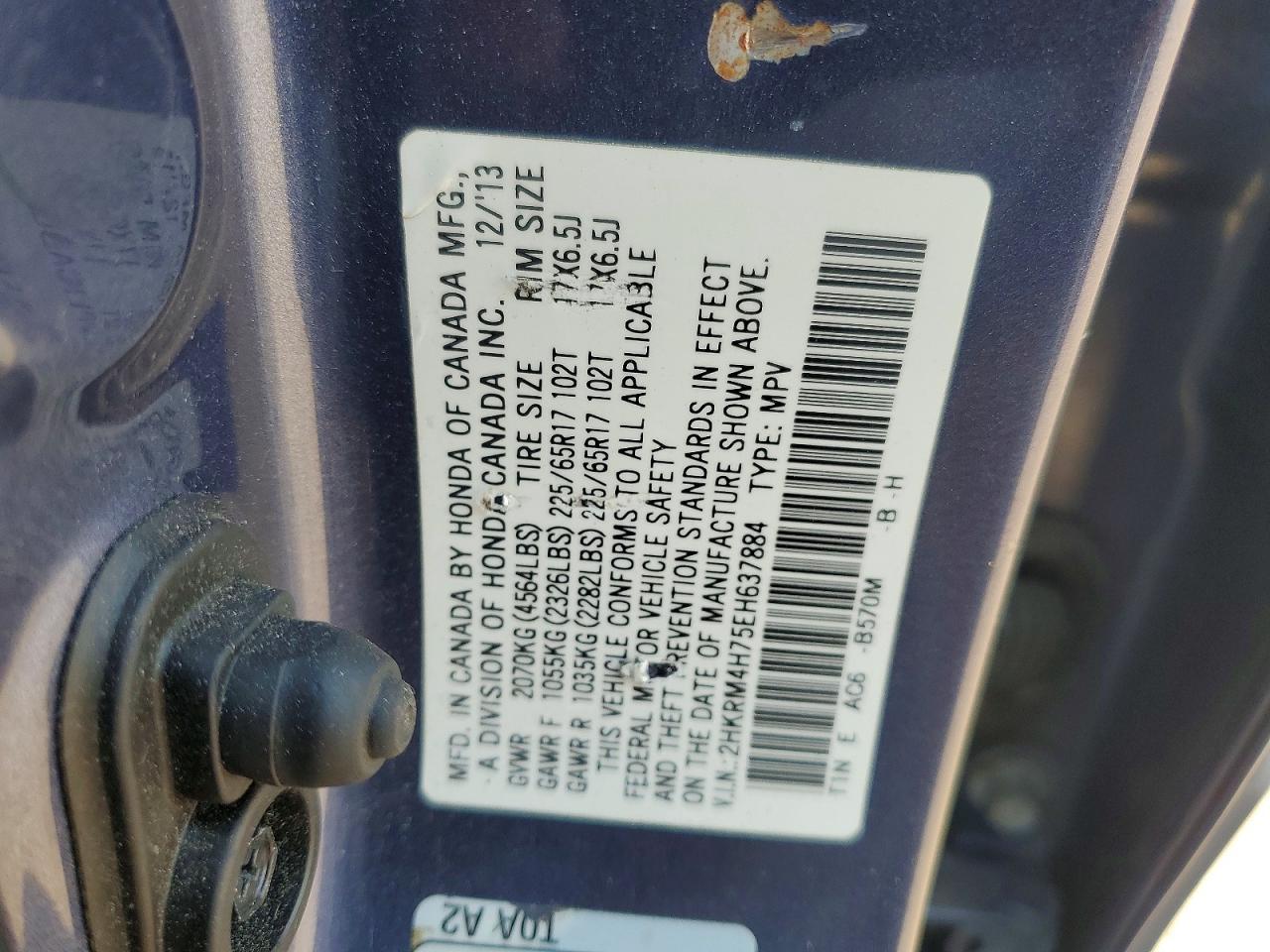2014 Honda Cr-V Exl - zdjęcie 13