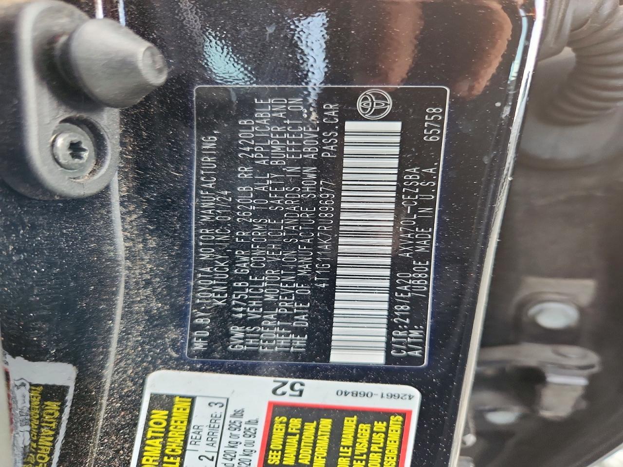 2024 Toyota Camry Se - zdjęcie 12