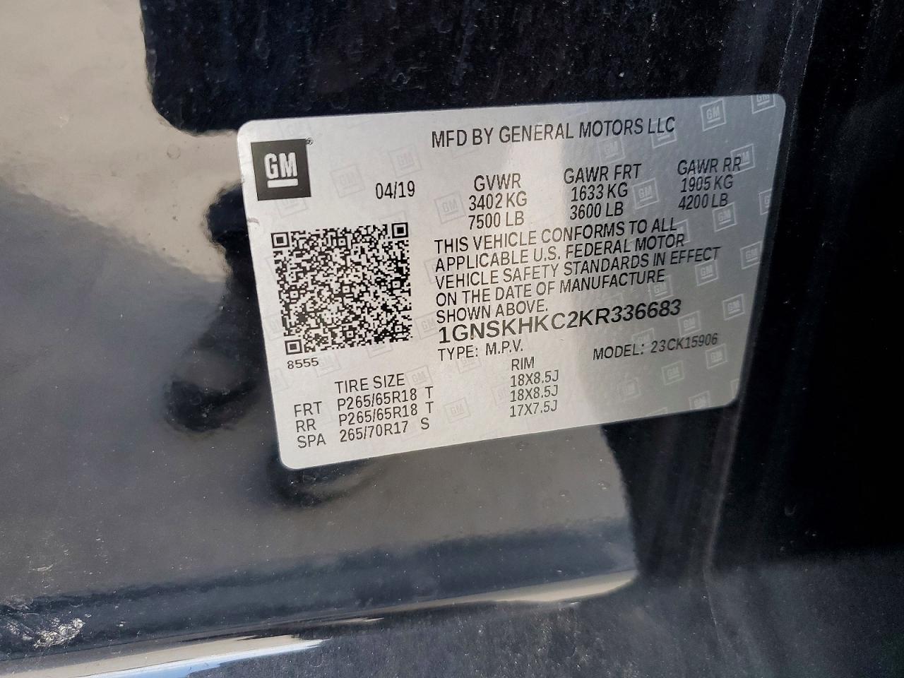 2019 Chevrolet Suburban K1500 Lt - zdjęcie 13