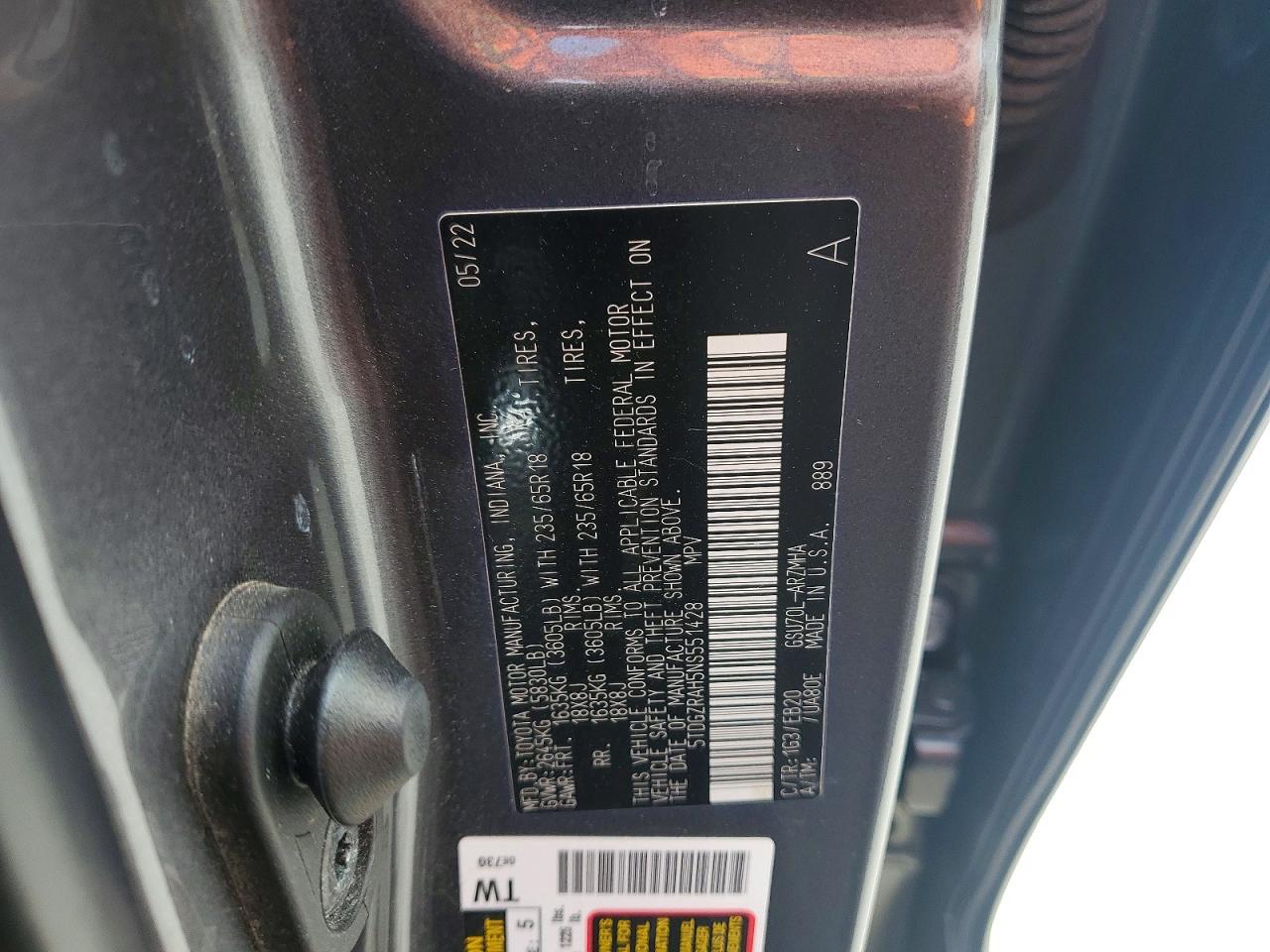 2022 Toyota Highlander Xle - zdjęcie 13