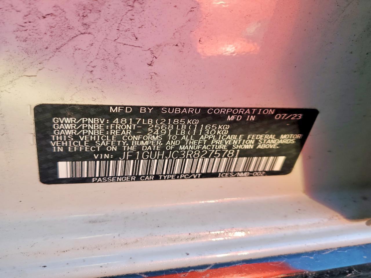 2024 Subaru Impreza Rs - zdjęcie 12