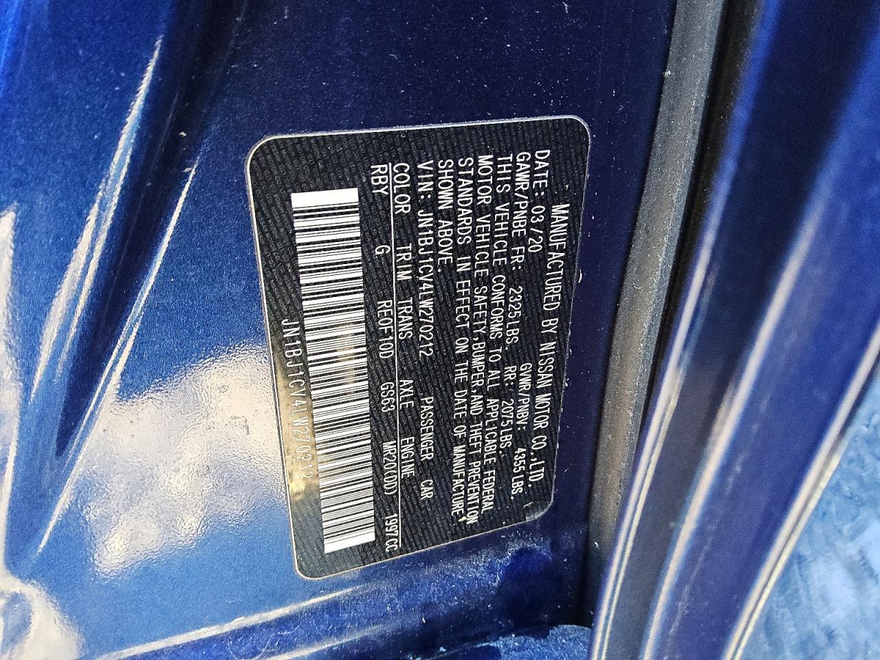 2020 Nissan Rogue Sport S - zdjęcie 13