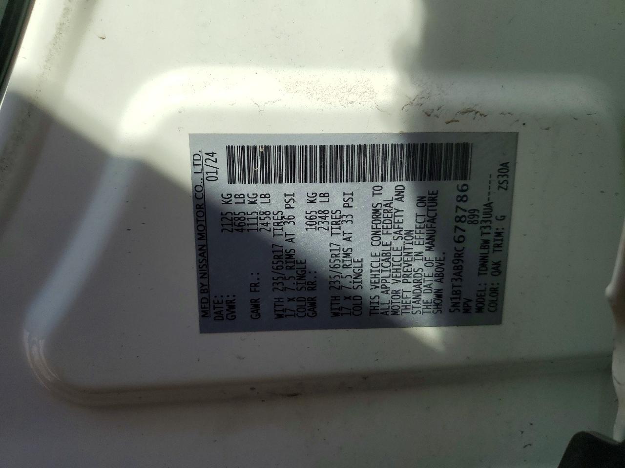 2024 Nissan Rogue S - zdjęcie 13