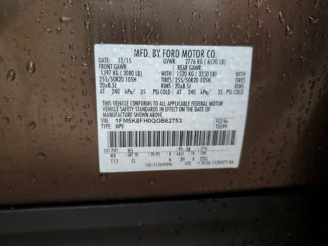 2016 Ford Explorer Limited - zdjęcie 13