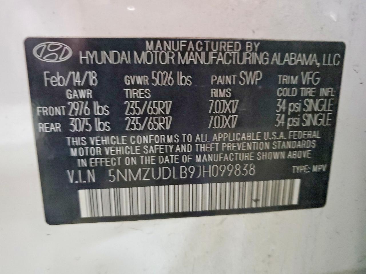 2018 Hyundai Santa Fe Sport 2.4L - zdjęcie 13