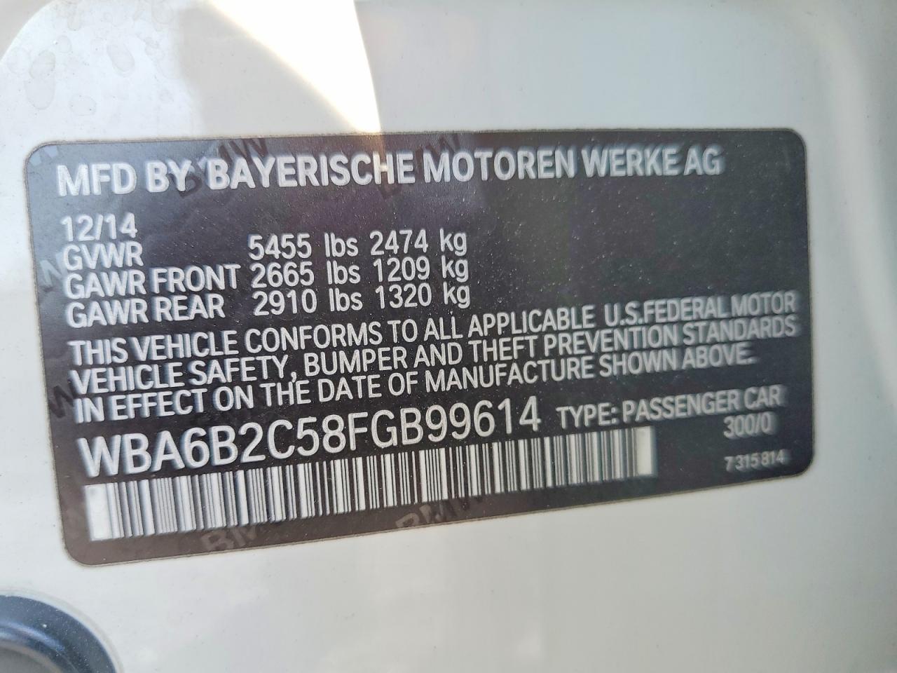 2015 BMW 650 I Gran Coupe - zdjęcie 13