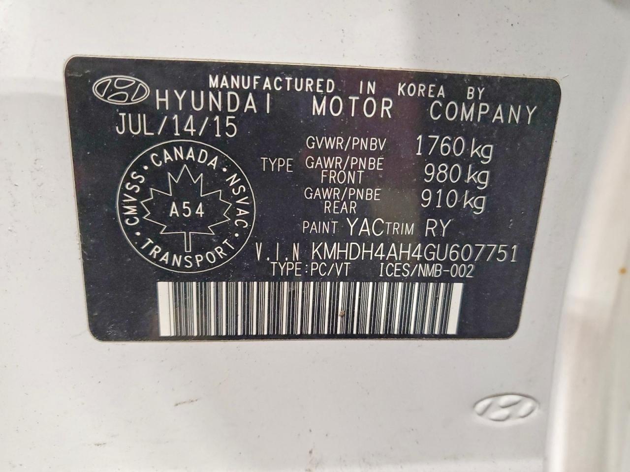 2016 Hyundai Elantra Sport - zdjęcie 13