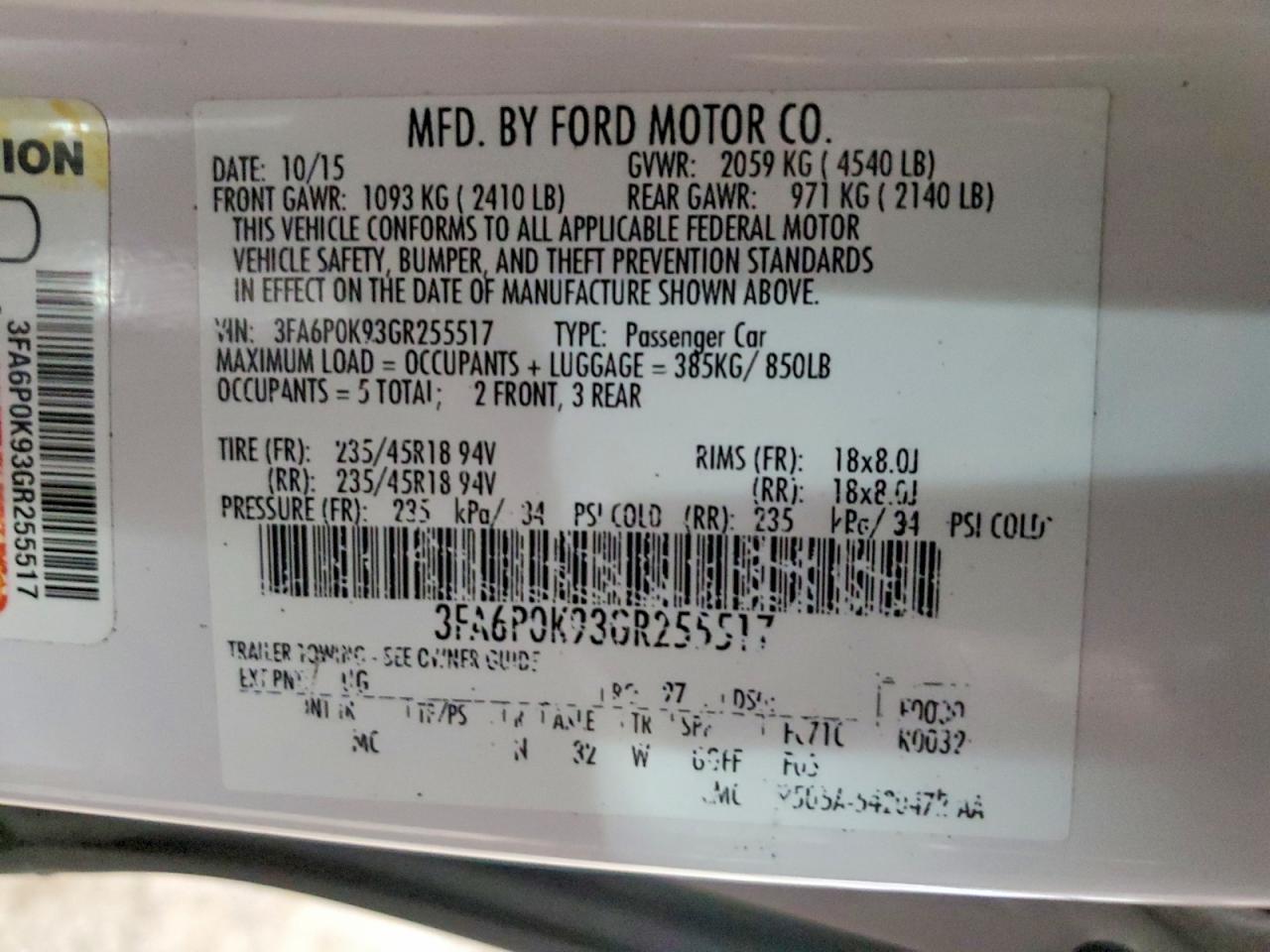2016 Ford Fusion Titanium - zdjęcie 12