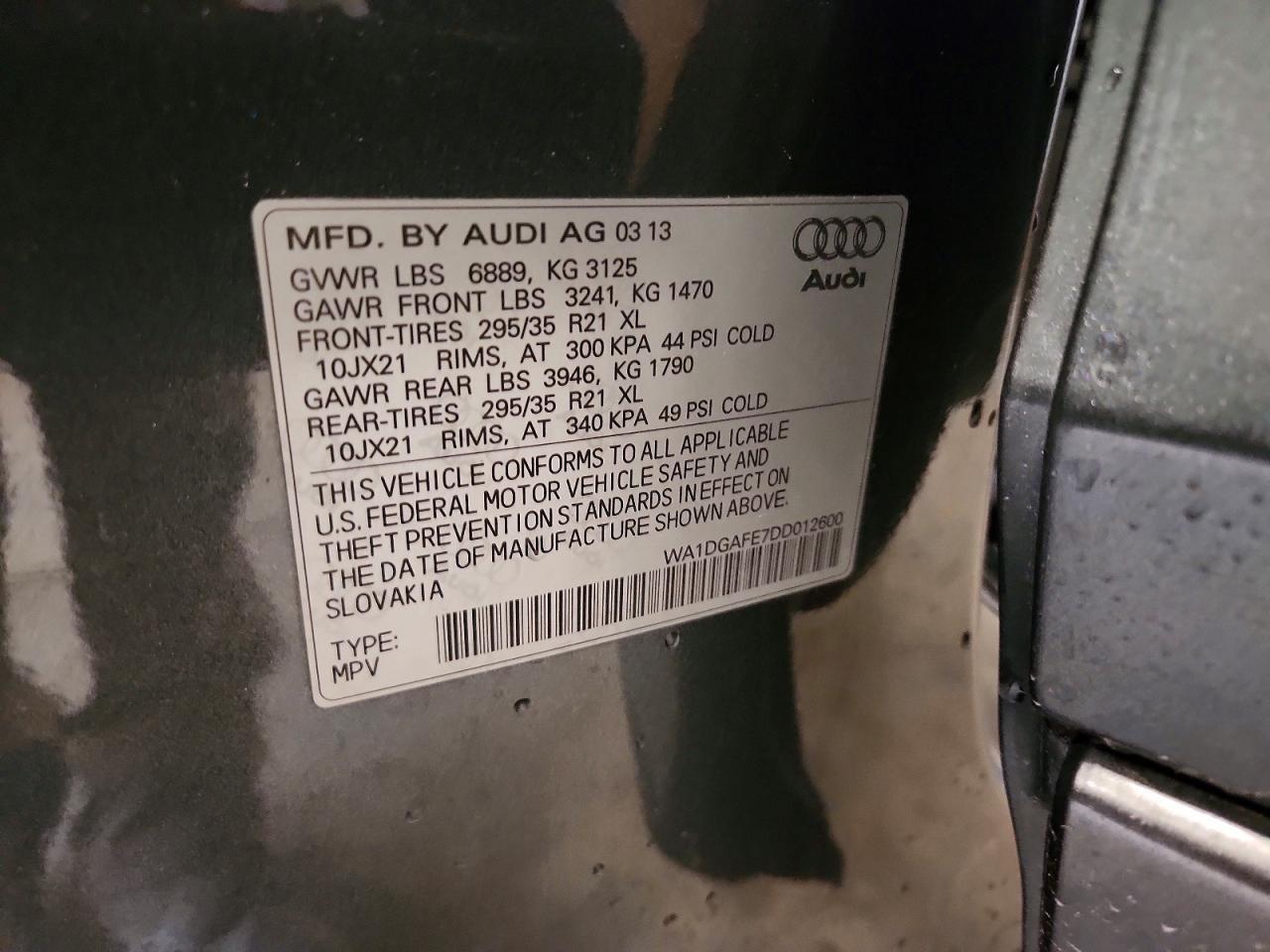 2013 Audi Q7 Prestige - zdjęcie 13