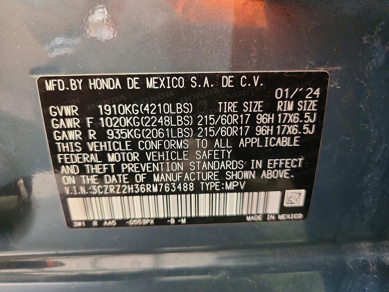 2024 Honda Hr-V Lx - zdjęcie 14