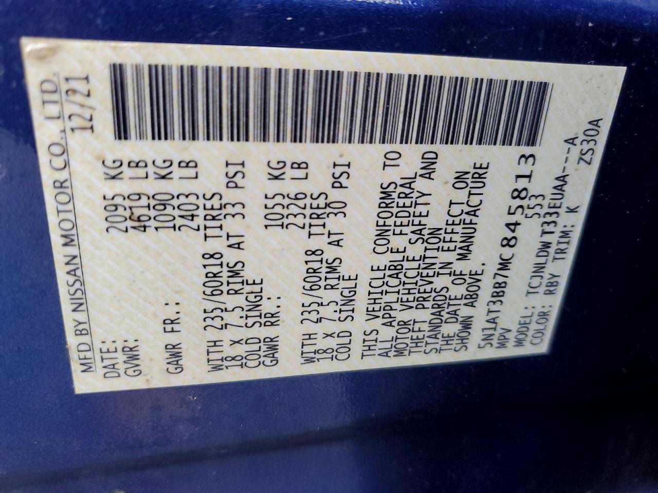 2021 Nissan Rogue Sv - zdjęcie 13