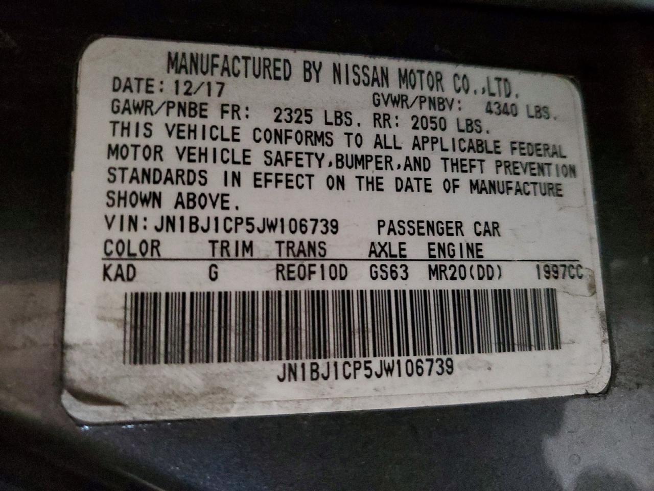 2018 Nissan Rogue Sport Sl - zdjęcie 12