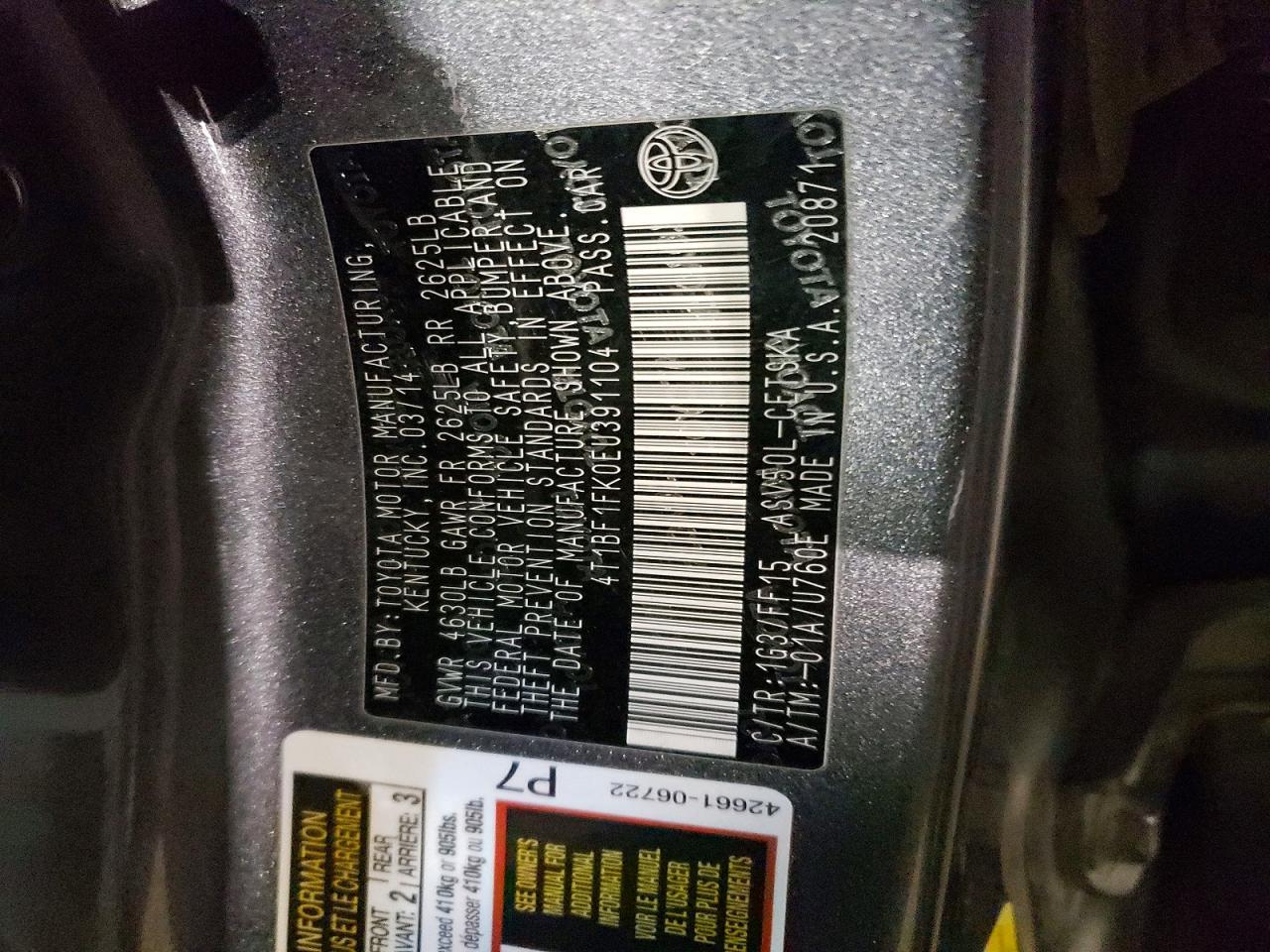 2014 Toyota Camry Se - zdjęcie 13