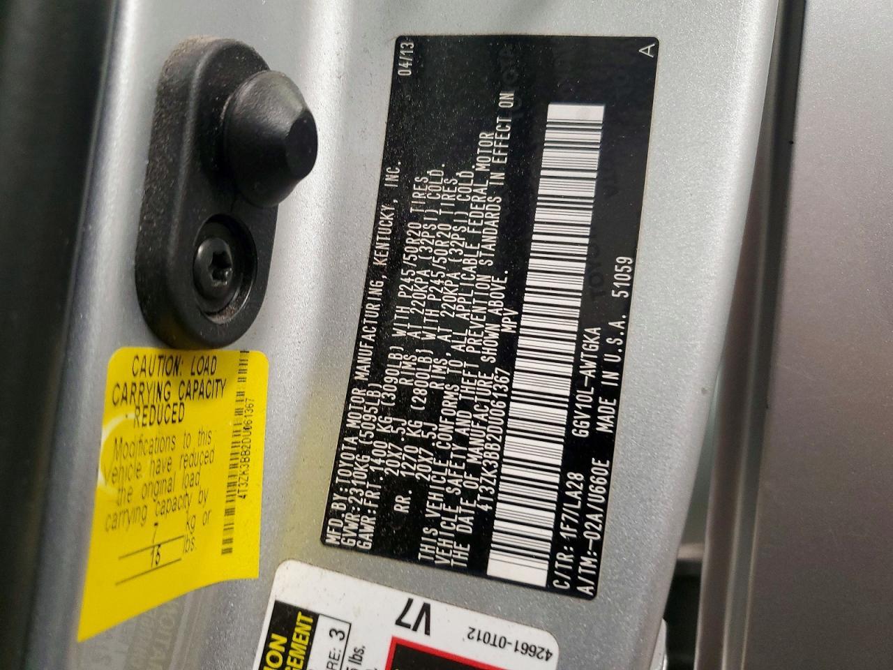 2013 Toyota Venza Xle - zdjęcie 13