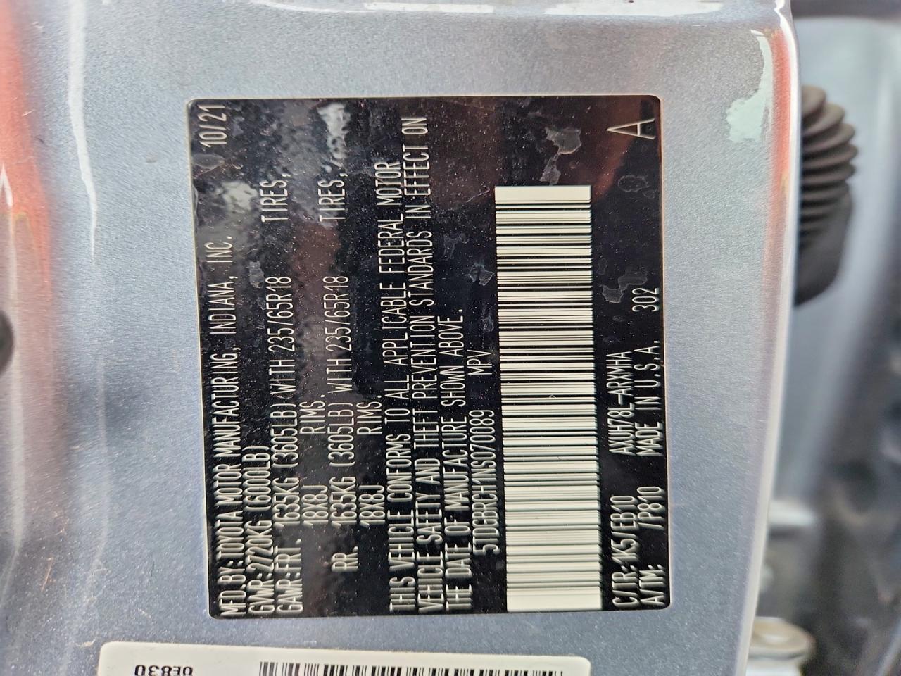 2022 Toyota Highlander Hybrid Xle - zdjęcie 13