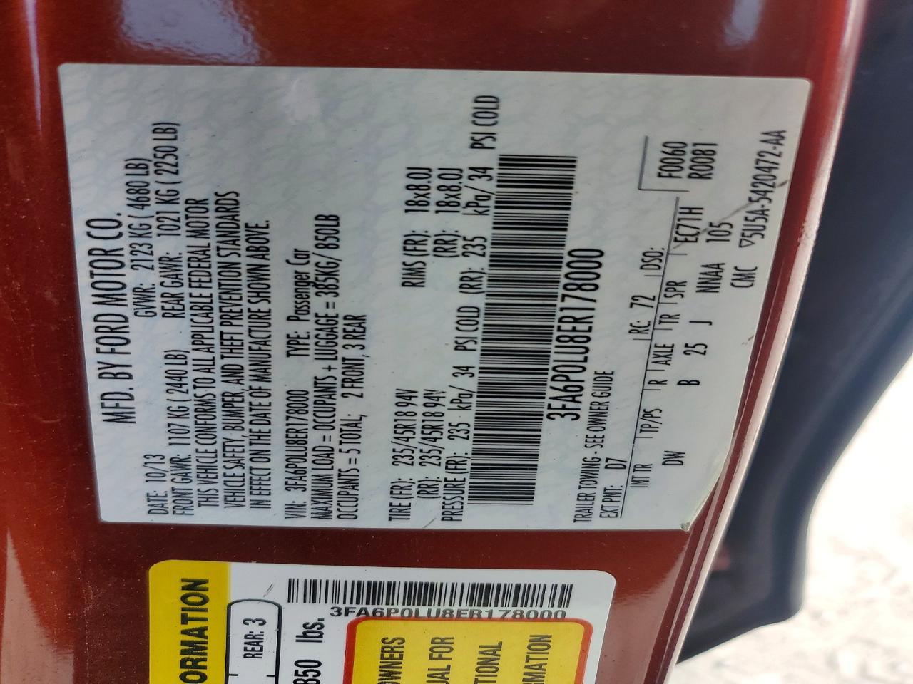 2014 Ford Fusion Se Hybrid - zdjęcie 12