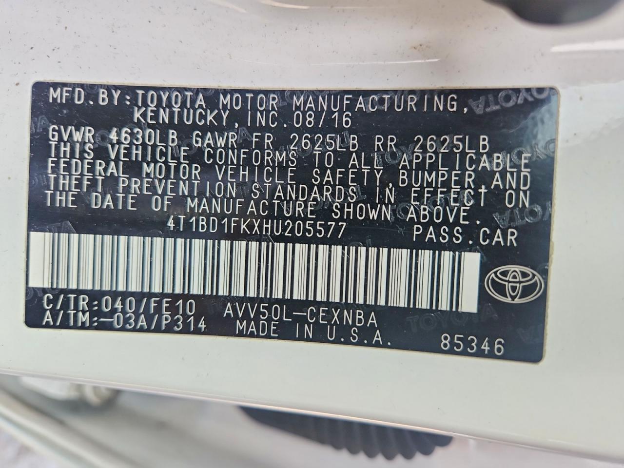 2017 Toyota Camry - zdjęcie 13